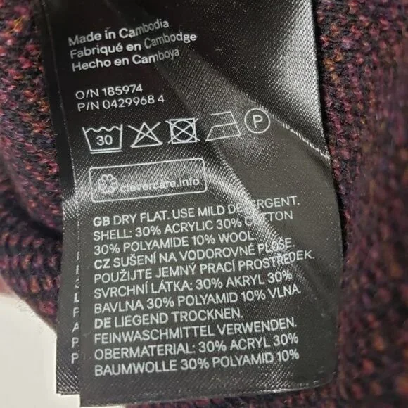 H&M Burgundy Wool Blend Crewneck Sweater - Picture 6 of 6